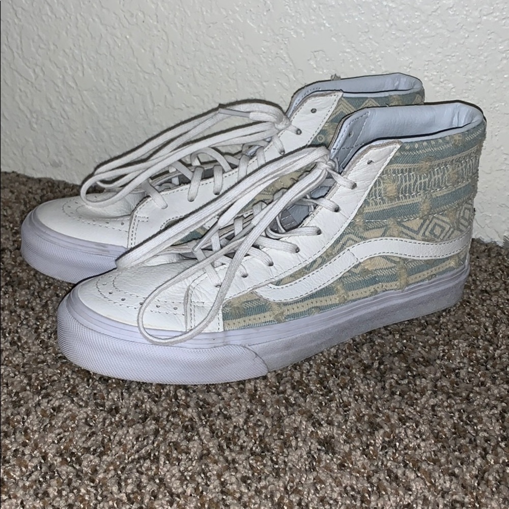 Woman’s Vans high tops.